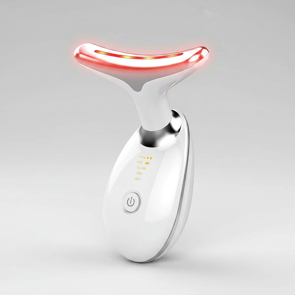 Masajeador Facial LED con Vibración y Calor