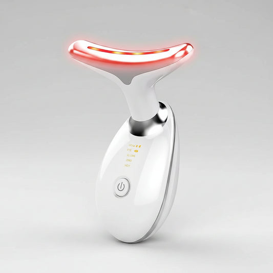 Masajeador Facial LED con Vibración y Calor