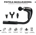 Pistola de Masaje Pro Ergonómica con Mango Extensor