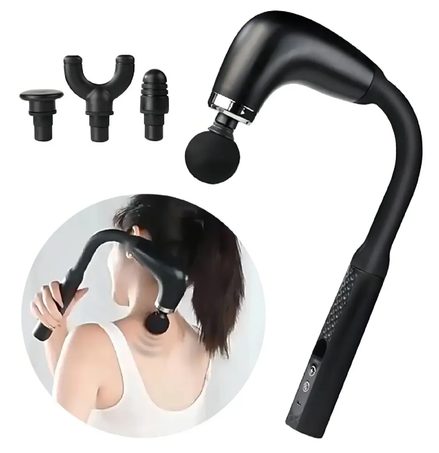 Pistola de Masaje Pro Ergonómica con Mango Extensor