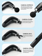 Pistola de Masaje Pro Ergonómica con Mango Extensor
