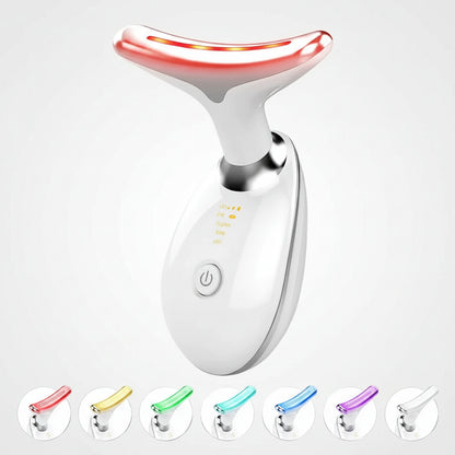 Masajeador Facial LED con Vibración y Calor